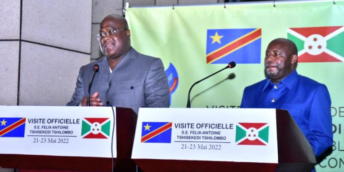 Félix Tshisekedi satisfait de l’appui du Burundi aux efforts de paix en RDC