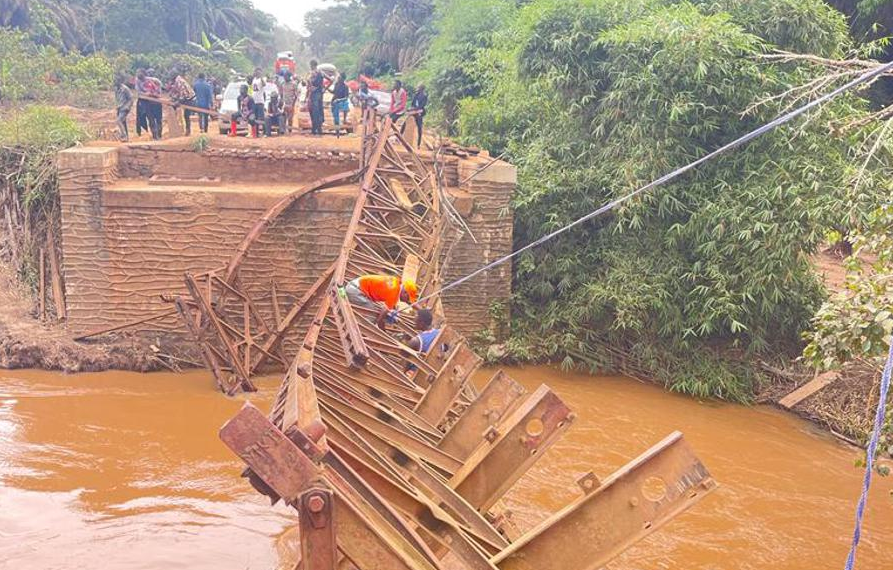  Kwilu : le trafic suspendu entre Bulungu-Kinshasa suite à l’écroulement du pont Kabangu 