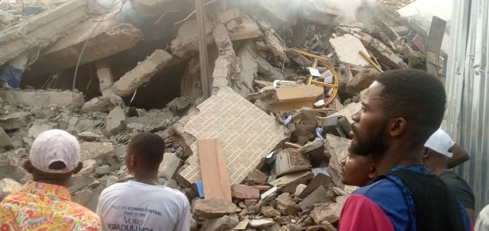 Kongo-Central : effondrement d’un immeuble à Matadi